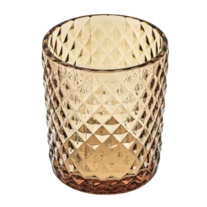Vaso dorado 310 ml - cuadros
