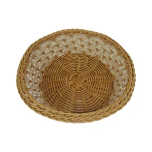 Canasta redonda en ratan sintetico - 18cm