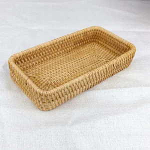 Cesta cubiertos mimbre