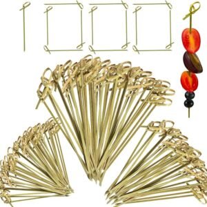 Palillos de Bambu 12cm verde