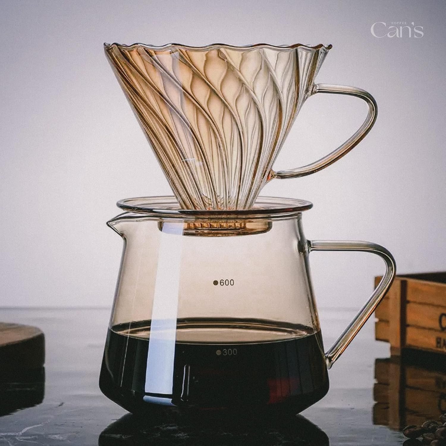 V60 dorado - estria triple - Imagen 2
