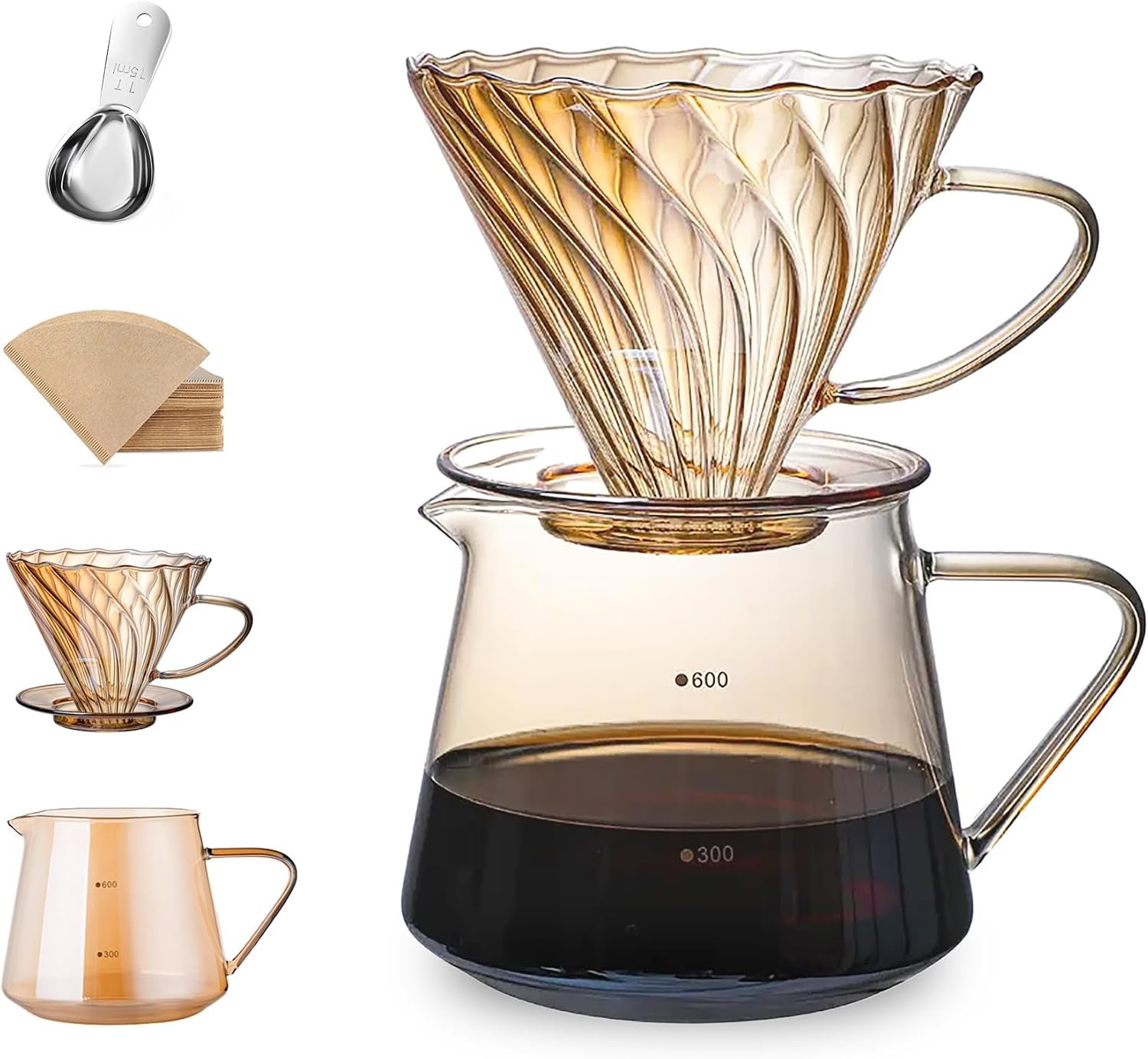 V60 dorado - estria triple - Imagen 3