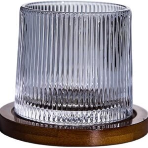 Vaso gris 310 ml - rayas
