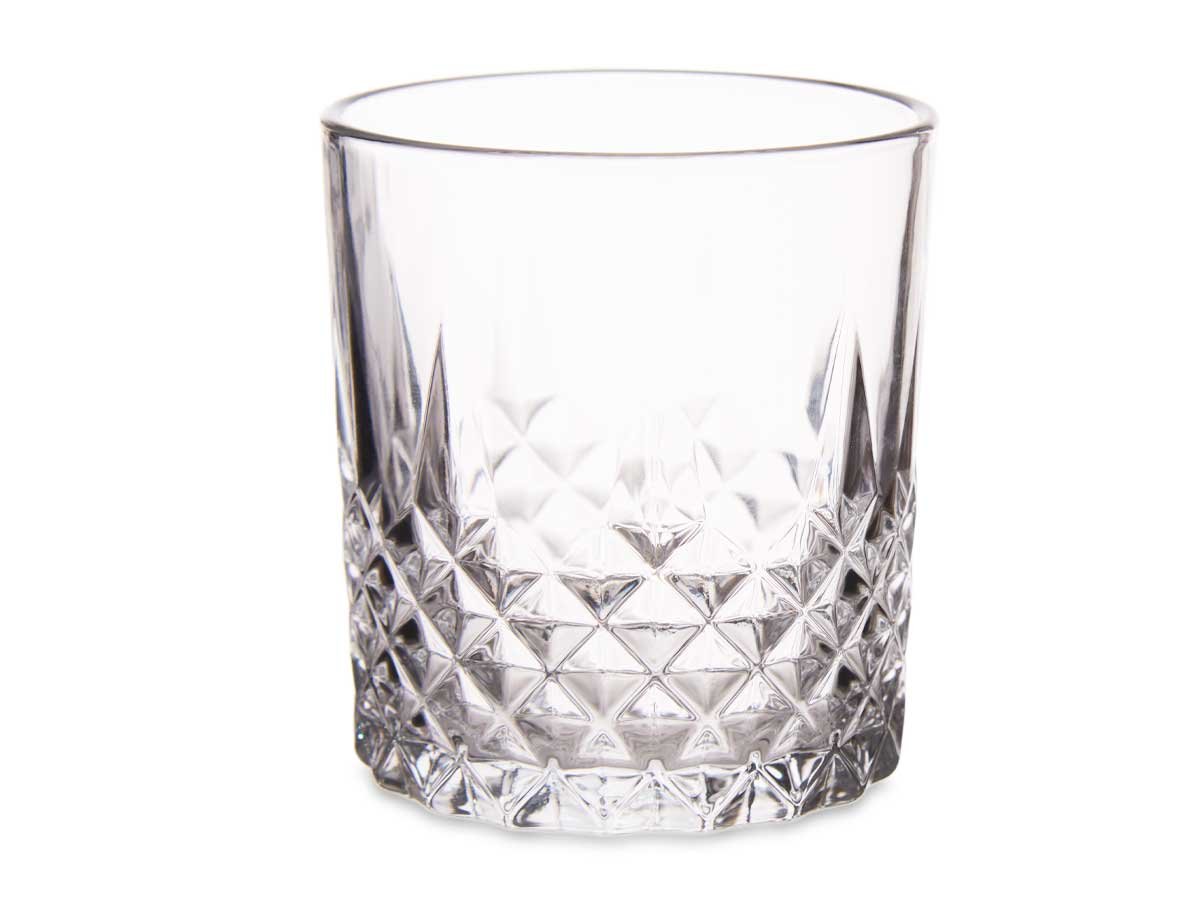 Vaso gris 310 ml - cuadros