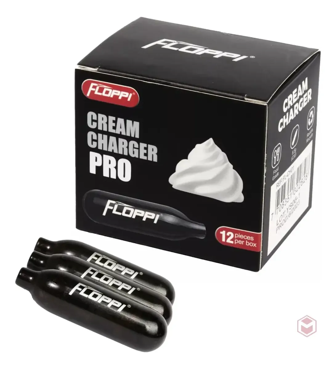 Bala dispensador crema chantilly