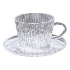 Caja taza con plato color arco iris 6x