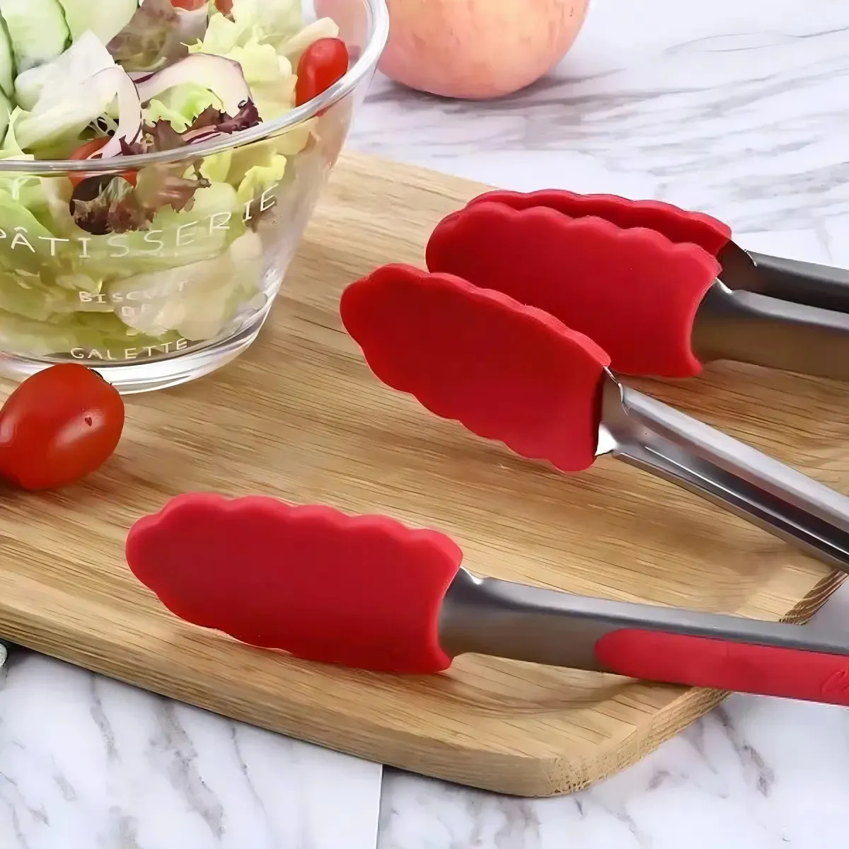 Pinza mango rojo y cabeza en silicona 12″ - Imagen 3
