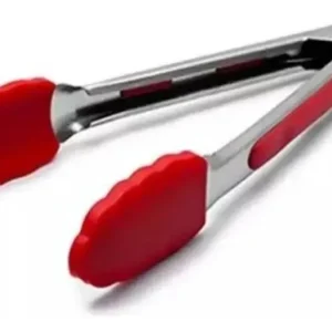 Pinza mango rojo y cabeza en silicona 12″
