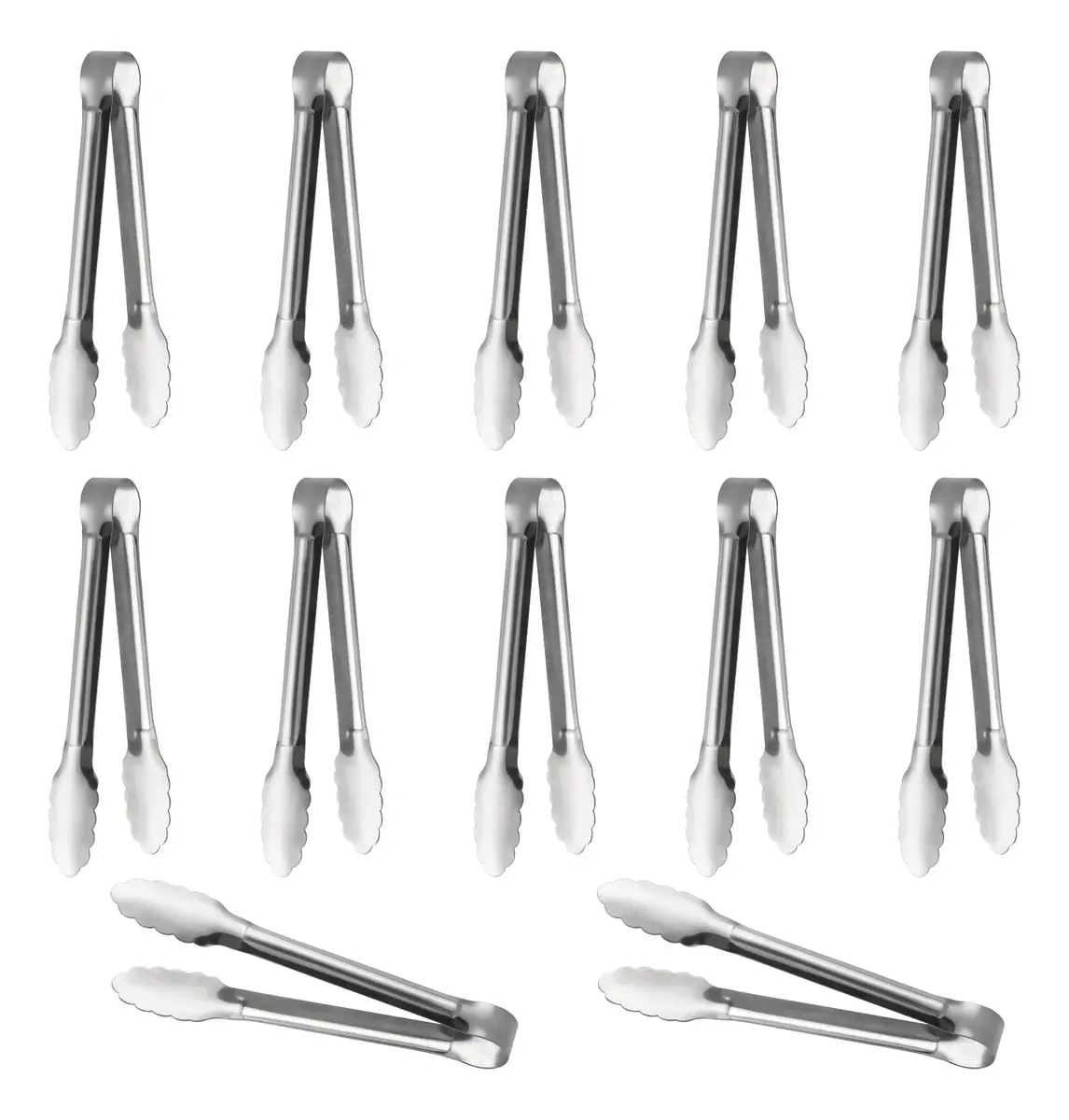 Pinza en plástico transparente con acero 21cm
