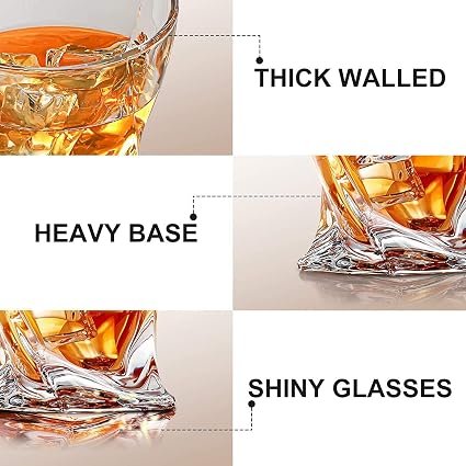 Vaso wisky retorcido 250 ml - Imagen 5
